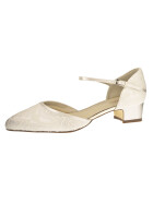 Brautschuhe Angela Ivory Satin / Vintage Lace - 36,5