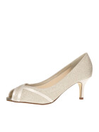 Brautschuhe Margie Ivory Satin/ Fine Glitter Gr.SALE 38,5