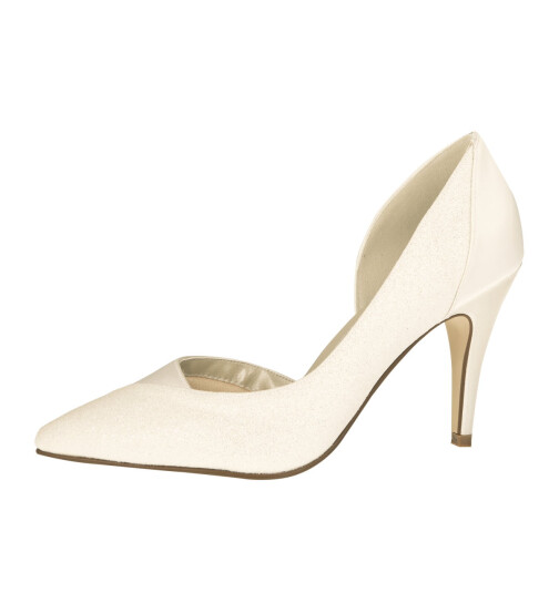 Brautschuhe Roux Ivory Satin / Ivory Fine Glitter  SALE 36,5  Gr