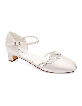 Brautschuhe Annie Ivory Satin / G.Westerleigh