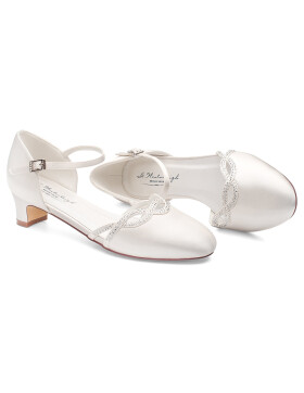 Brautschuhe Annie Ivory Satin / G.Westerleigh