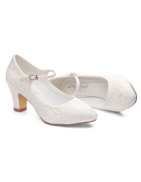 Brautschuhe Agnes Ivory Satin / G.Westerleigh