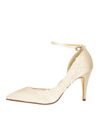 Brautschuhe Fern Ivory Satin/ Flowers 37,5 SALE