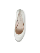 Brautschuhe Clair Ivory Satin/ Silver Mirror