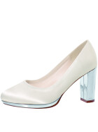 Brautschuhe Clair Ivory Satin/ Silver Mirror 6 - 39