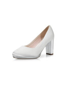 Brautschuhe Clair Ivory Satin/ Silver Mirror 6 - 39