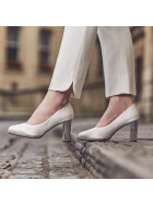 Brautschuhe Clair Ivory Satin/ Silver Mirror 6 - 39