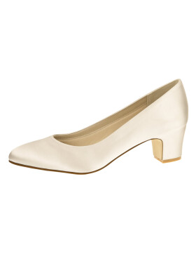 Brautschuhe Stephanie Ivory Satin SALE