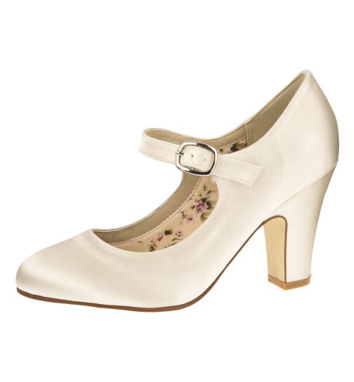 Brautschuhe Brautschuhe Madeline Ivory Satin SALE 7,5 - 40,5