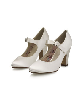 Brautschuhe Brautschuhe Madeline Ivory Satin SALE 7,5 - 40,5