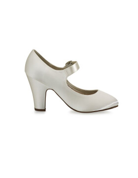 Brautschuhe Brautschuhe Madeline Ivory Satin SALE 7,5 - 40,5