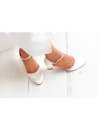 Brautschuhe Anika Pure White Satin / reduziert 3,5 - 36,5
