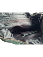 " Anna "Bear Design Leder Tasche Shopper Schultertasche echtes Leder Vintage Look Grün