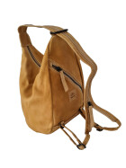 Brusttasche Sling Rucksack Schultertasche, LEDER Crossbody UNISEX Umh&auml;ngetasche Sporttasche Kompatibel Reise Daypack Used Look CL 36137 Gelb