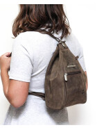 Brusttasche Sling Rucksack Schultertasche, LEDER Crossbody UNISEX Umh&auml;ngetasche Sporttasche Kompatibel Reise Daypack Used Look CL 36137 Gelb