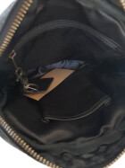 Bear Design Tasche Umh&auml;ngetasche Crossbody &quot; Robin&quot; CL35952 gewaschenes Leder in Used Look Schwarz