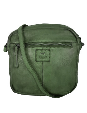 Bear Design Tasche Umh&auml;ngetasche Crossbody &quot; Robin&quot; CL35952 gewaschenes Leder in Used Look Gr&uuml;n