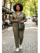 Bear Design Tasche Umh&auml;ngetasche Crossbody " Robin" CL35952 gewaschenes Leder in Used Look Gr&uuml;n