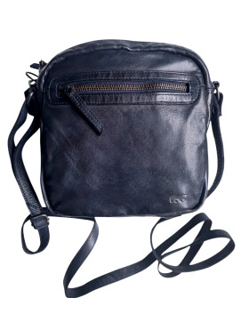 Bear Design Tasche Umh&auml;ngetasche Crossbody " Robin" CL35952 gewaschenes Leder in Used Look Blau
