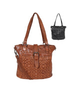 Leder Damen Tasche, Schultertasche, Shopper geflochten von Bear Design  CL32650