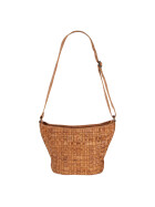 Bear-Design Shopper Beutel- / Schultertasche geflochten CL32503 , Mittelgro&szlig;