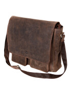 Bear Design Business- / Laptop- / Aktentasche Collegetasche XXL UNISEX, B&uuml;ffel Leder HD 31252