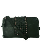 Bear Design  Clutch, Umh&auml;ngetasche , kleine Schultertasche mit Nieten Leder Vintage