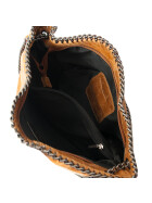 Damen Tasche echt.Leder, Leder Beuteltasche Taupe, Leder Shopper,Tote Bag Leder, Leder Beutel mit Ketten
