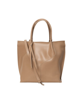 Damen Leder Shopper, stabile Schultertasche aus hartem...