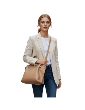 Damen Ledertasche mittelgroß, Leder Tote Bag aus...