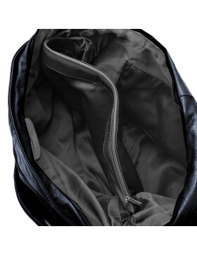 Damen Leder Tasche mit Schulterriemen, Schultertasche, Umh&auml;ngetasche College Tasche Blau