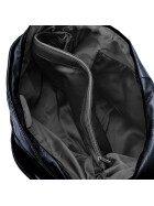 Damen Leder Tasche mit Schulterriemen, Schultertasche, Umh&auml;ngetasche College Tasche Blau
