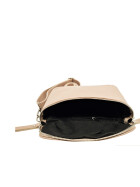 Damen Mode H&uuml;fttasche mit Gurt, Brusttasche mit bereitem Gurt, G&uuml;rteltasche,Crossbody Tasche, Umh&auml;ngetasche italienisches Echtleder helltaupe