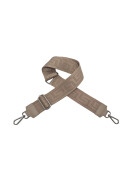 Damen Mode H&uuml;fttasche mit Gurt, Brusttasche mit bereitem Gurt, G&uuml;rteltasche,Crossbody Tasche, Umh&auml;ngetasche italienisches Echtleder helltaupe