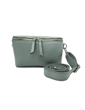 Damen Mode H&uuml;fttasche mit Gurt, Brusttasche mit bereitem Gurt, G&uuml;rteltasche,Crossbody Tasche, Umh&auml;ngetasche italienisches Echtleder mint