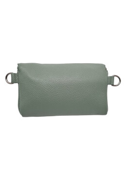Damen Mode H&uuml;fttasche mit Gurt, Brusttasche mit bereitem Gurt, G&uuml;rteltasche,Crossbody Tasche, Umh&auml;ngetasche italienisches Echtleder mint