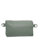 Damen Mode H&uuml;fttasche mit Gurt, Brusttasche mit bereitem Gurt, G&uuml;rteltasche,Crossbody Tasche, Umh&auml;ngetasche italienisches Echtleder mint