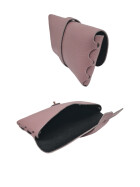 Damen Leder G&uuml;rteltasche, abnehmbare Taillie Tasche, Taillien Beutel, kleine G&uuml;rtelb&ouml;rse, H&uuml;ftb&ouml;rse Leder rose