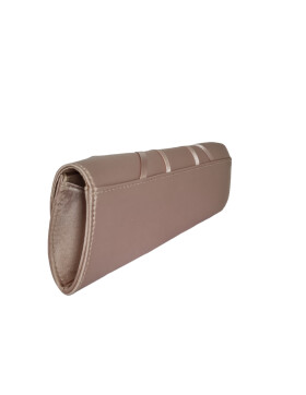 Clutch Satin mit Handschlaufe und Kettengurt, Handtasche Hochzeit Satin Strass, Braut Tasche, Clutch Abendtasche mit Strasssteinen r.beige