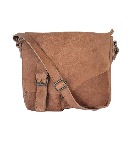 Bear Design UNISEX Messenger Tasche Umh&auml;ngetasche Crossbody &quot;Lauro&quot; CP0771 strapazierf&auml;giges Leder in Used Look