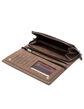 Damen Leder Geldb&ouml;rse, Portemonnaie, Brieftasche, Geldb&ouml;rse mit Gelenkschlaufe Braun