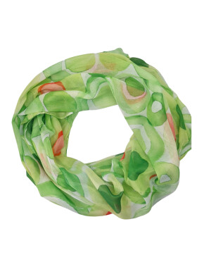 Loop Schal Schlauchschal mit Kreismuster mehrfarbig,...