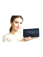 Damen Leder Portemonnaie , Leder Geldb&ouml;rse Mittelgro&szlig;, Damen B&ouml;rse gewaschenes Leder  von Old River Blau