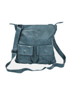 Bear Design Leder Schultertasche Messenger Ledertasche Umh&auml;ngetasche Crossbody &quot;Fabia&quot;