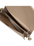 Leder Tasche, Umhängetasche aus hartem  Echt.Leder Clutch italienische Handarbeit Taupe