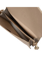 Leder Tasche, Umh&auml;ngetasche, Echt.Leder Clutch italienische Handarbeit, Taupe