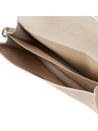 Leder Tasche, Umh&auml;ngetasche, Echt.Leder Clutch italienische Handarbeit Creme