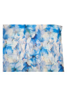 Damen Loop Schlauchschal d&uuml;nn, Halstuch, Rundschal T&uuml;cher Aquarell Blumen,weiche Viskose Blau
