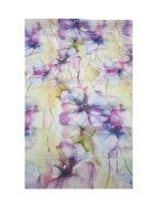 Damen Loop Schlauchschal d&uuml;nn, Halstuch, Rundschal T&uuml;cher Aquarell Blumen,weiche Viskose Violett