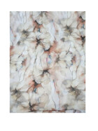 Damen Loop Schlauchschal d&uuml;nn, Halstuch, Rundschal T&uuml;cher Aquarell Blumen,weiche Viskose Grau Beige